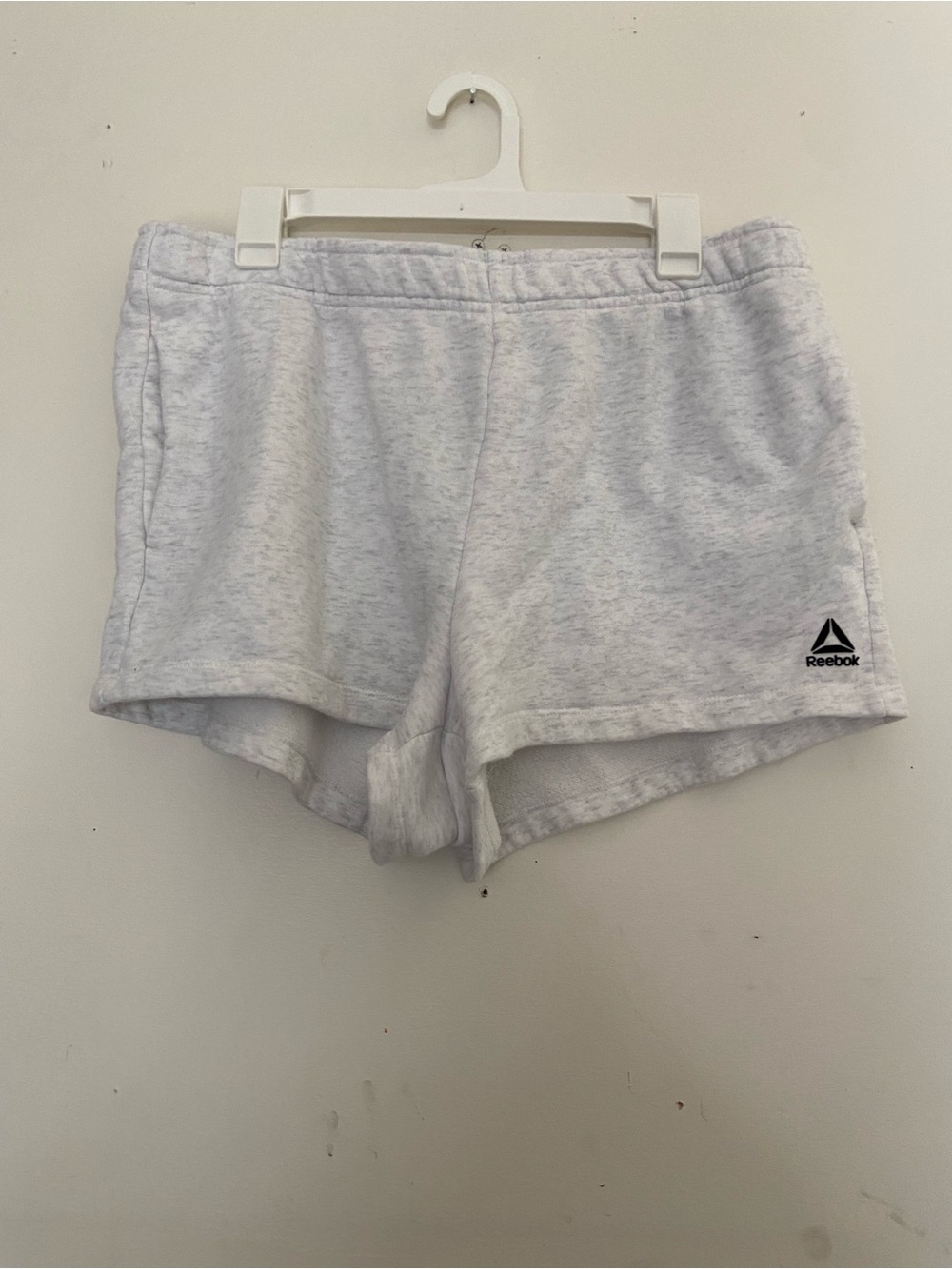 Reebok Women's Heather Gray Athletic Fleece Shorts